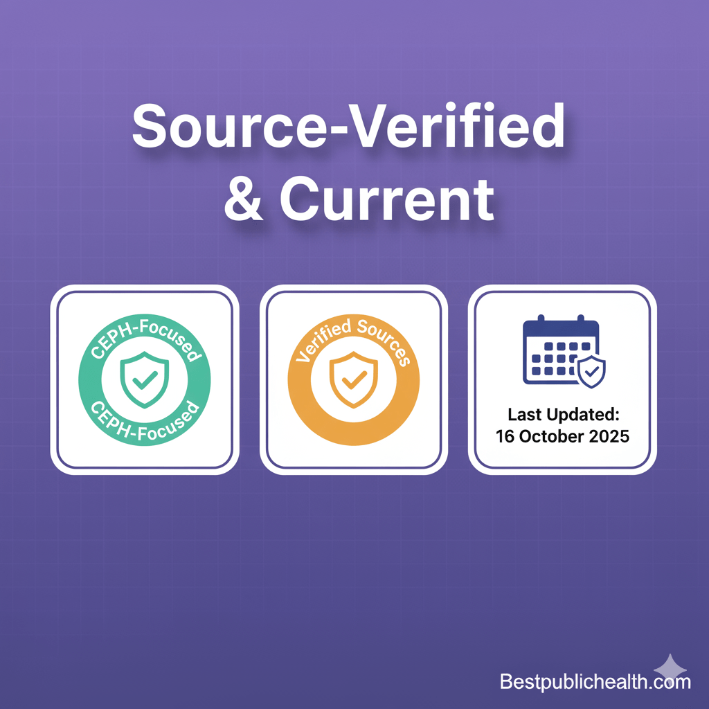 Trust badges showing source verification and last updated date.