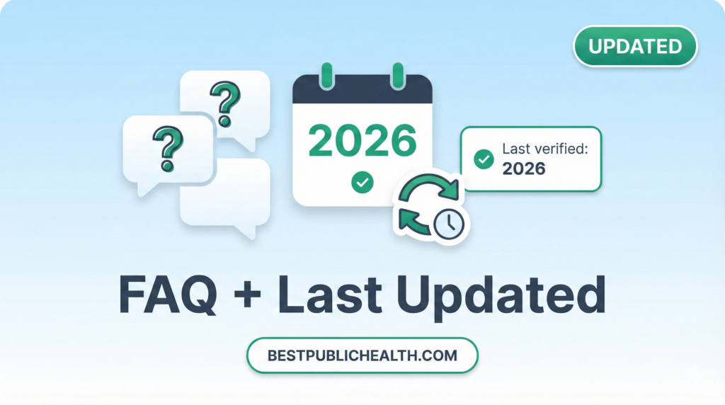 FAQ and last updated 2026 graphic for the graduate certificate guide.
