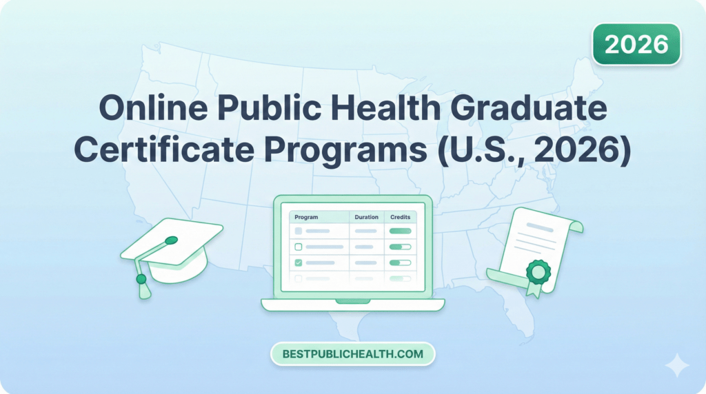 Online Public Health Graduate Certificate Programs in the U.S. (2026)
