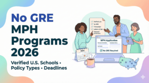No GRE MPH programs 2026 verified list (USA)